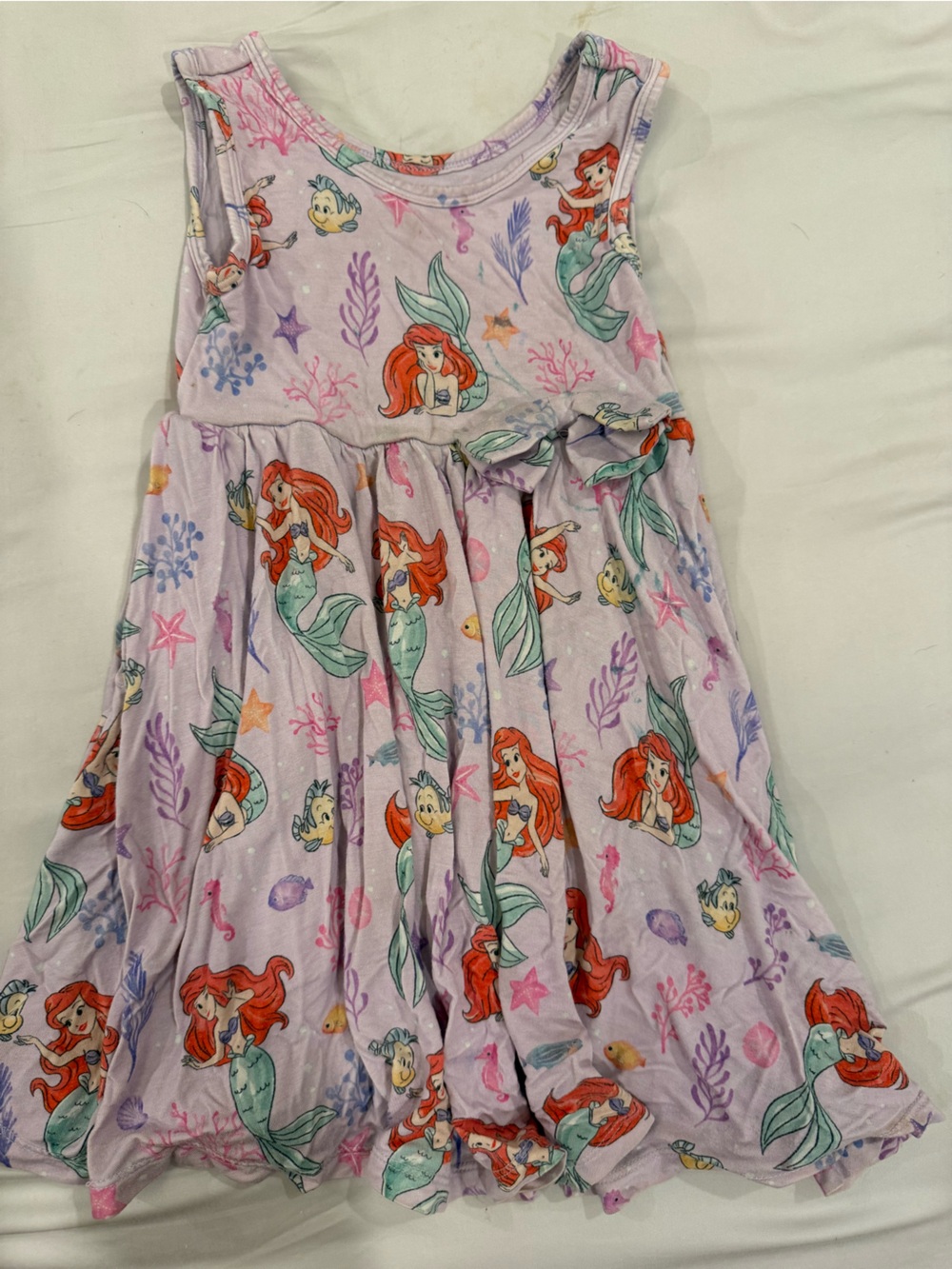 Little Sleepies Lavender Ariel Mermaid Print Dress